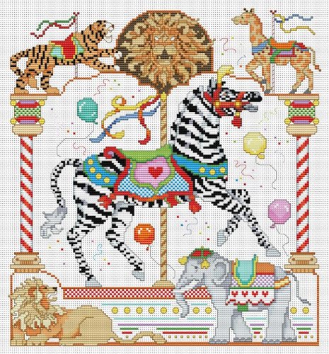 (image for) A Whirlwind September Carousel Horse
